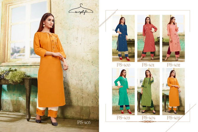 SNAPSTYLE KHWAB VOL-2 Latest Design Festive Wear Cotton Kurti With Embroidery And Hand Touch Pant Collection